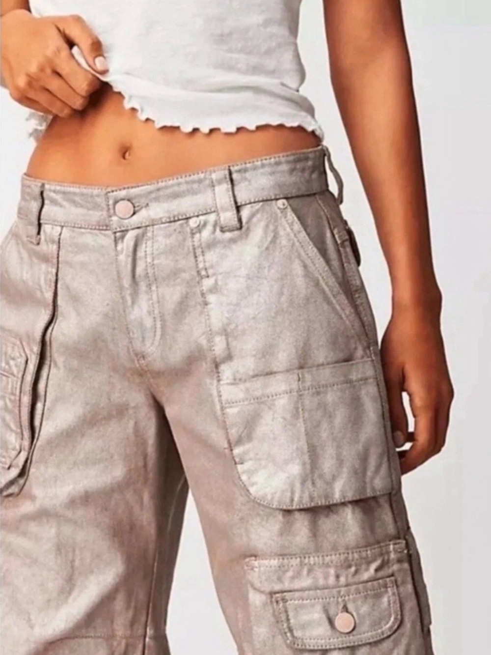Free People Metallic Cargo Barrel
Jeans - Picture 4 of 10